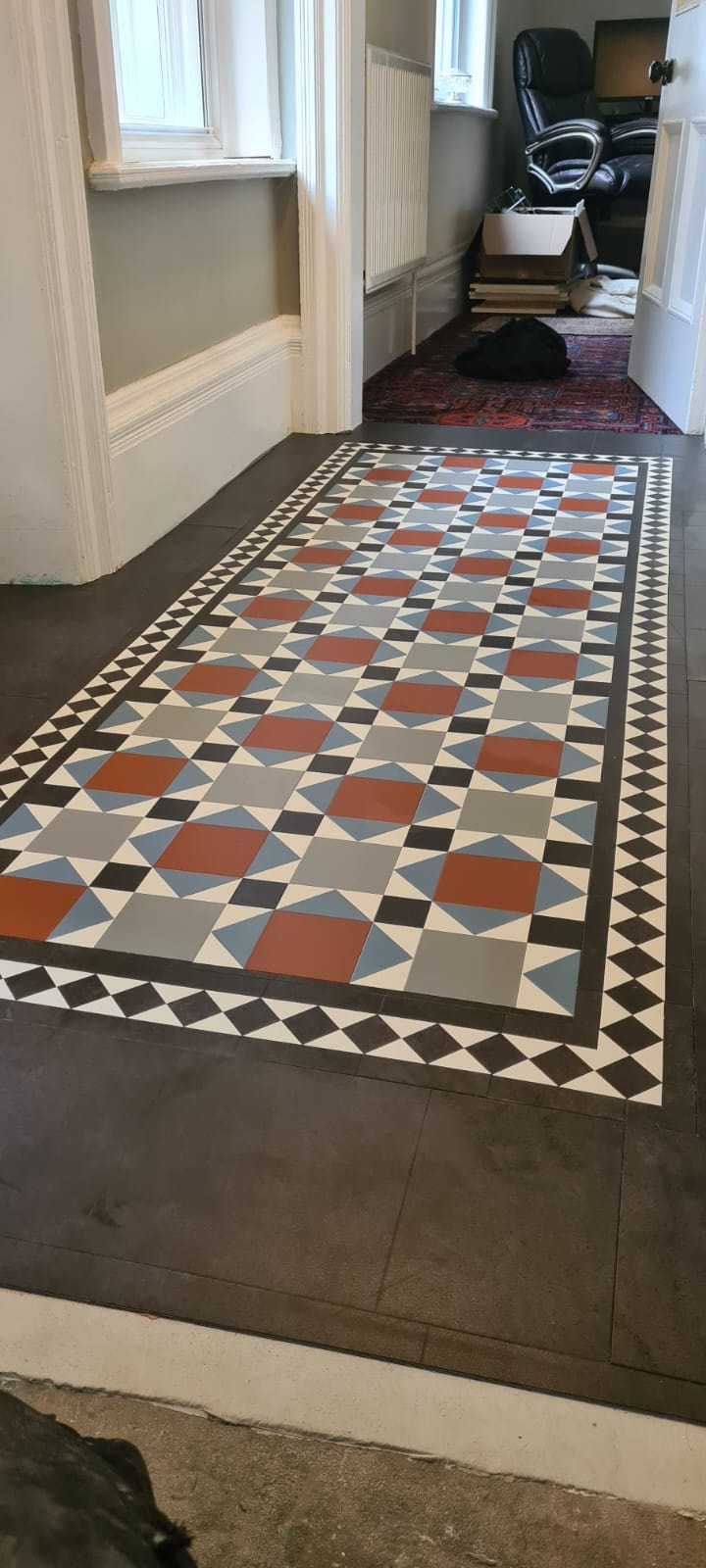 Victorian style luxury vinyl tile hallway, Halifax
